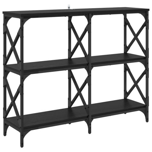 Конзолна маса Черния дъб 100 x 28 x 80,5 см Инженерна дървесина