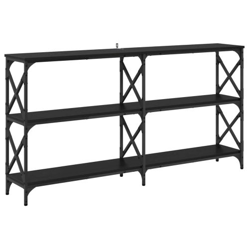 Конзолна маса Черния дъб 156 x 28 x 80,5 см Инженерна дървесина