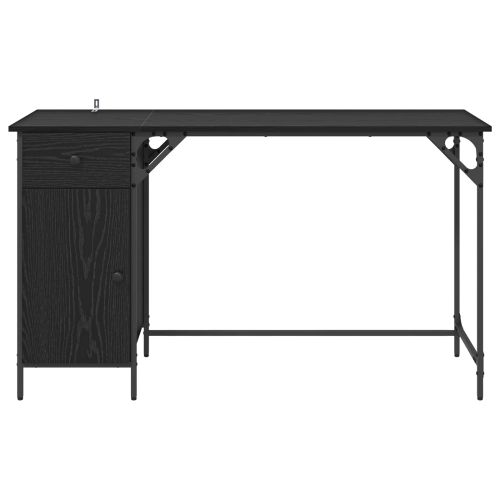 Компютърно бюро Черния дъб 131 x 48 x 75 см Инженерна дървесина