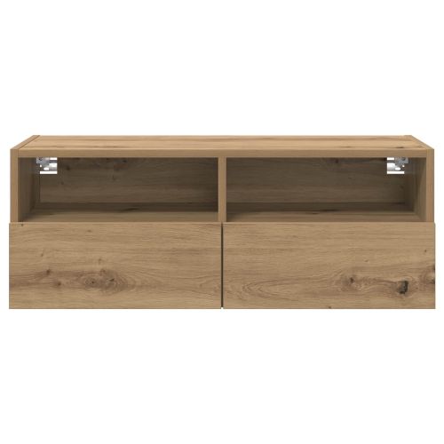 TV стенен шкаф 80 x 30 x 30 см Дъб Инженерно дърво