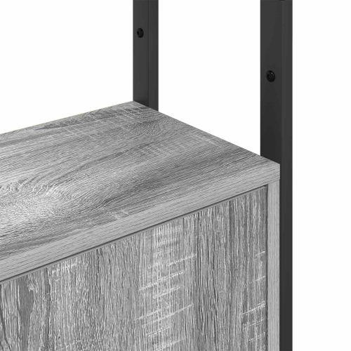 Шкаф за книги Сив Сонома 40 x 24 x 161 см Инженерно дърво