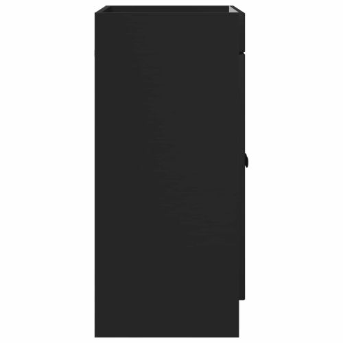 Мебел под мивка за баня Черно 56 x 37,5 x 81 см