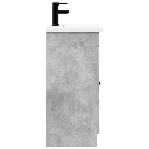 Баня с мивка Бетонно сиво 42 x 40 x 84,5 см Инженерна дървесина