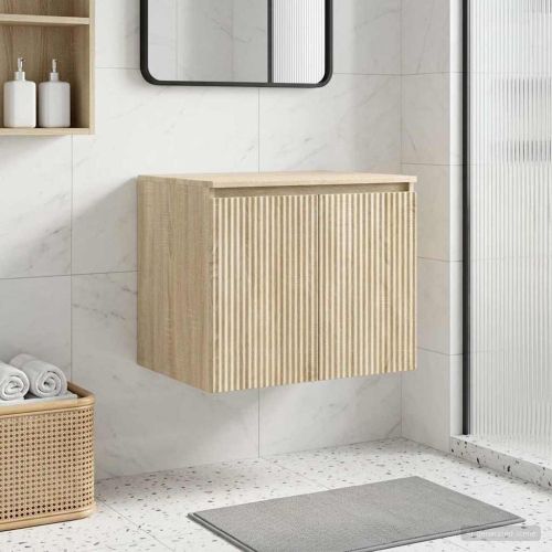 Стенно Баня Кабинет Дъб сонома 62,5 x 44,5 x 50 см