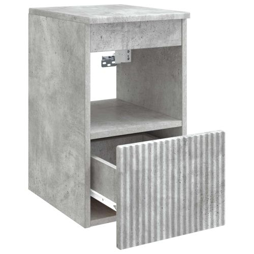 Шкаф за баня Бетонно сиво 30 x 41 x 50 см Инженерна дървесина