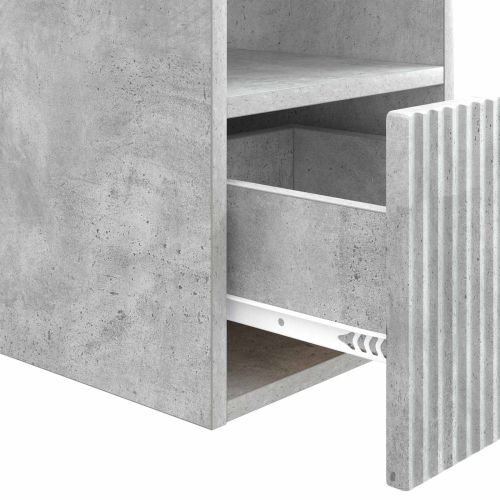 Шкаф за баня Бетонно сиво 30 x 41 x 50 см Инженерна дървесина
