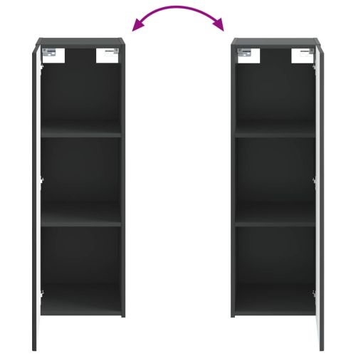 Стенно Баня Кабинет Черно 33 x 34,5 x 100 см