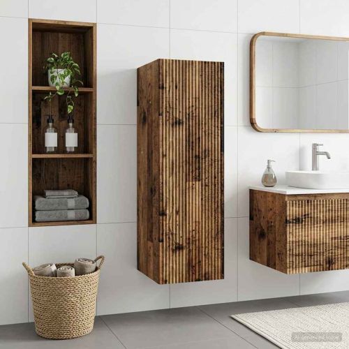 Стенно Баня Кабинет Старо дърво 33 x 34,5 x 100 см