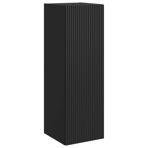Стенно Баня Кабинет Черно 33 x 34,5 x 60 см Инженерна дървесина