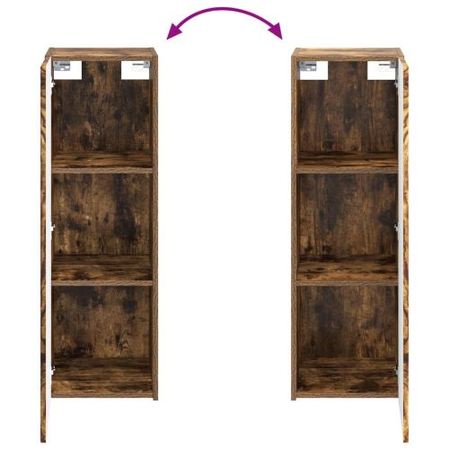 Стенно Баня Кабинет Опушен дъб 33 x 34,5 x 60 см