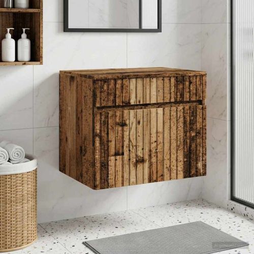 Стенно Баня Кабинет Старо дърво 59 x 44,5 x 50 см