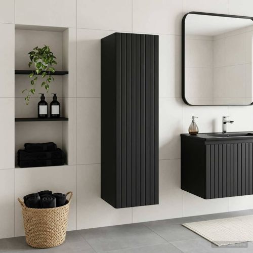 Стенно Баня Кабинет Черно 33 x 34,5 x 100 см