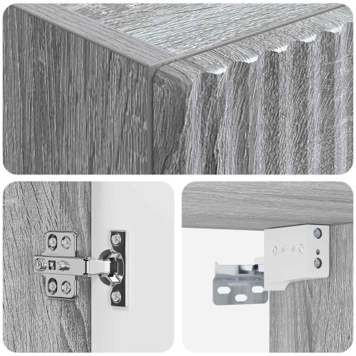 Стенно Баня Кабинет Сив Сонома 33 x 34,5 x 100 см