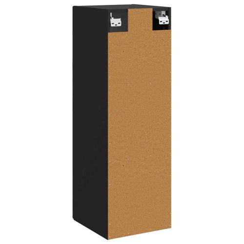 Стенно Баня Кабинет Черно 33 x 34,5 x 60 см Инженерна дървесина