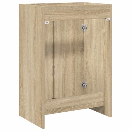 Кабинет под мивка за баня Дъб сонома 56 x 37,5 x 81 см