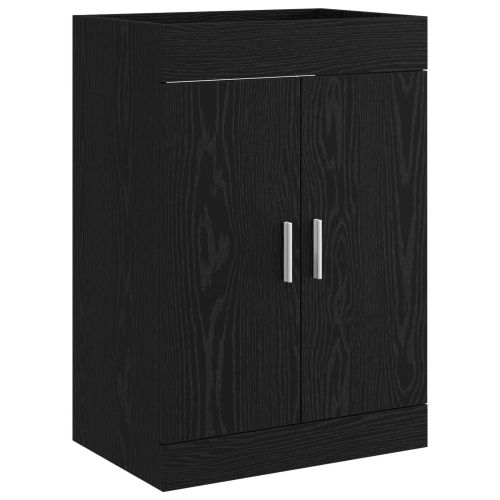 Кабинет под мивка за баня Черен дъб 78,5 x 37,5 x 81 см