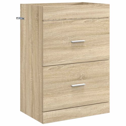 Кабинет под мивка за баня Дъб сонома 56 x 37,5 x 81 см