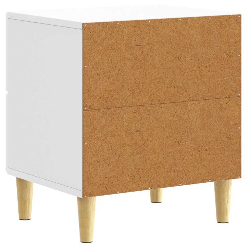 Нощно шкафче 2 бр. Бял гланц 43 x 34,5 x 48 см