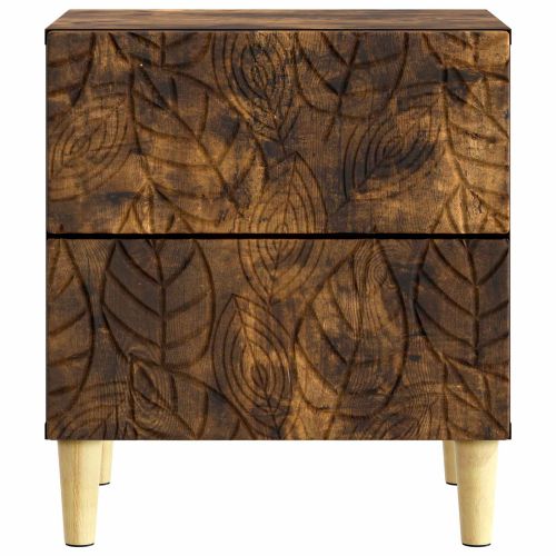 Нощно шкафче 2 бр. Опушен дъб 43 x 34,5 x 48 см