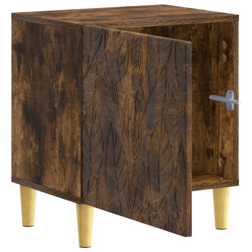 Нощно шкафче 2 бр. Опушен дъб 43 x 34,5 x 50 см