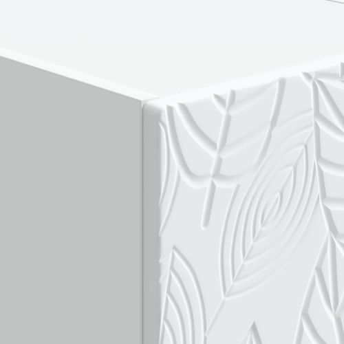 Чекмеджетен шкаф 33 x 34,5 x 90 см Инженерна дървесина Бяло