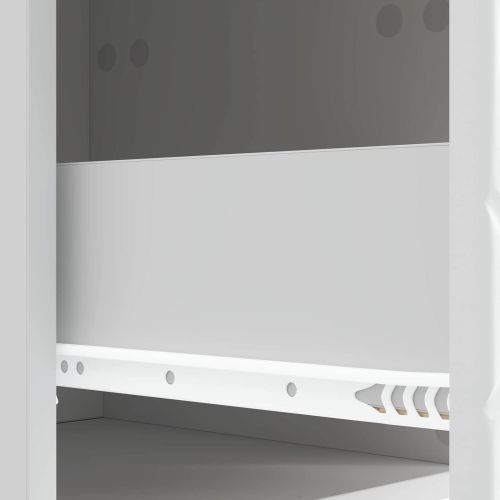 Чекмеджетен шкаф 33 x 34,5 x 90 см Инженерна дървесина Бяло
