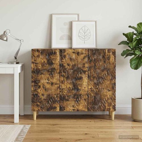 Служебен шкаф Опушен дъб 89 x 34,5 x 80 см Инженерна дървесина
