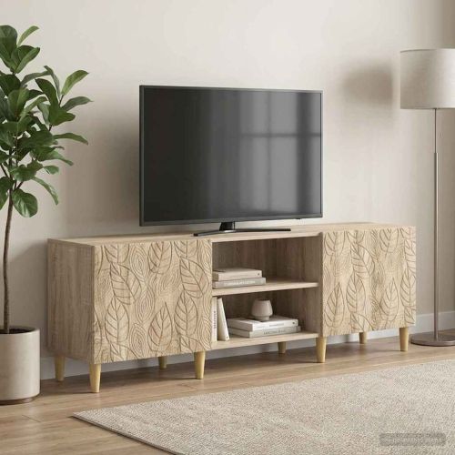 ТВ шкаф 150 x 31 x 50 см Дъб сонома Инженерна дървесина