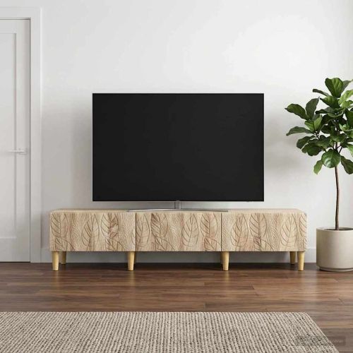 ТВ шкаф 147 x 34,5 x 30 см Дъб сонома Инженерна дървесина