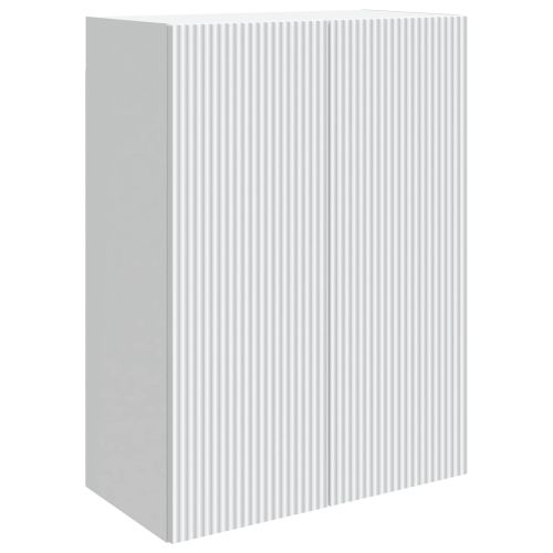 Стенно шкафче 66 x 34,5 x 90 см Инженерна дървесина Бяло