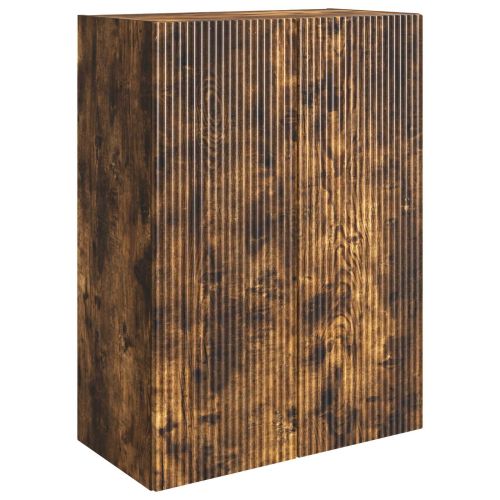Стенно шкафче 66 x 34,5 x 90 см Инженерна дървесина Опушен дъб