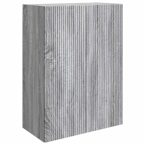Стенно шкафче 66 x 34,5 x 90 см Инженерна дървесина Сив Сонома