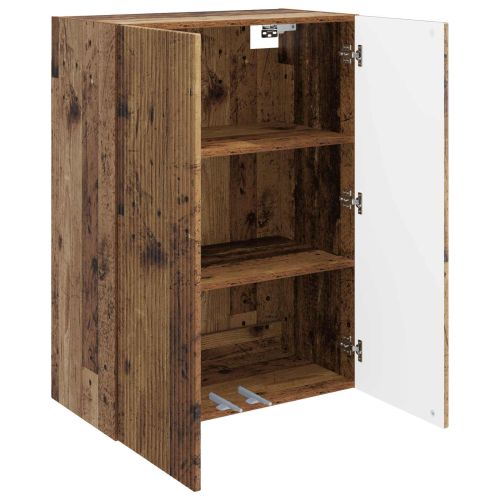 Стенно шкафче 66 x 34,5 x 90 см Инженерна дървесина Старо дърво