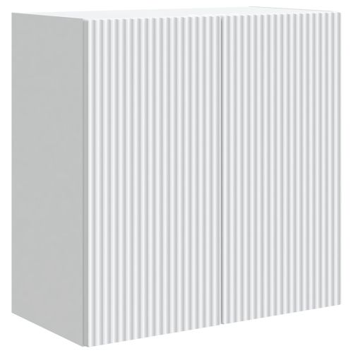Стенно шкафче 59 x 31 x 60 см Инженерна дървесина Бяло
