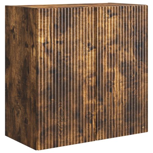 Стенно шкафче 59 x 31 x 60 см Инженерна дървесина Опушен дъб