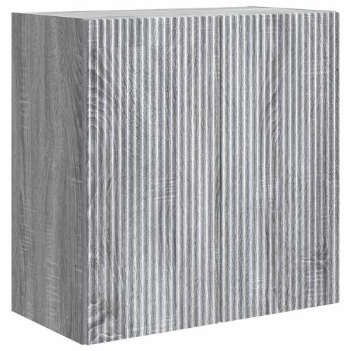 Стенно шкафче 59 x 31 x 60 см Инженерна дървесина Сив Сонома
