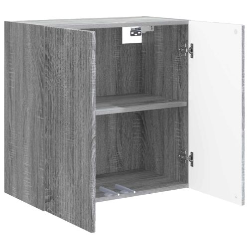 Стенно шкафче 59 x 31 x 60 см Инженерна дървесина Сив Сонома
