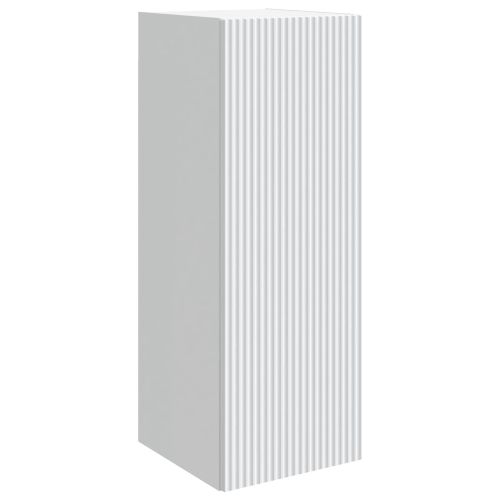 Стенно шкафче 33 x 34,5 x 90 см Инженерна дървесина Бяло