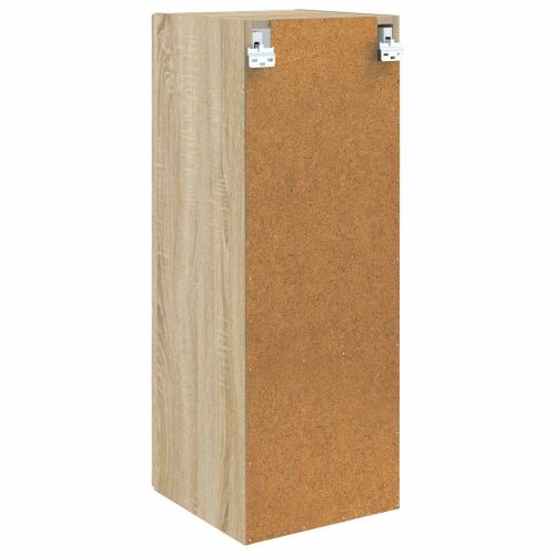Стенно шкафче 33 x 34,5 x 90 см Инженерна дървесина Дъб сонома