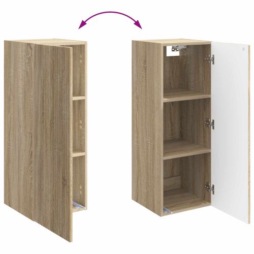 Стенно шкафче 33 x 34,5 x 90 см Инженерна дървесина Дъб сонома