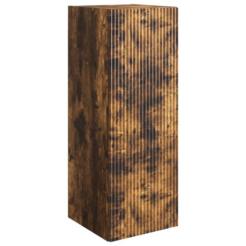 Стенно шкафче 33 x 34,5 x 90 см Инженерна дървесина Опушен дъб