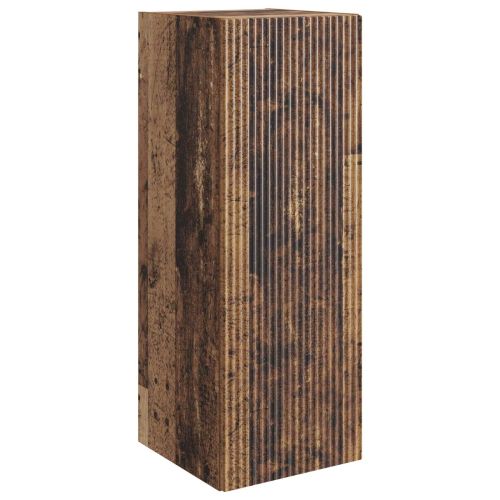 Стенно шкафче 33 x 34,5 x 90 см Инженерна дървесина Старо дърво