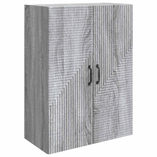 Стенно шкафче Сив Сонома 66 x 34,5 x 90 см Инженерна дървесина
