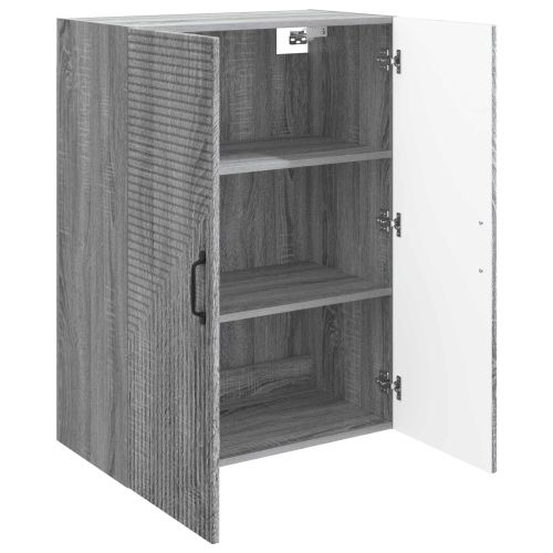 Стенно шкафче Сив Сонома 66 x 34,5 x 90 см Инженерна дървесина