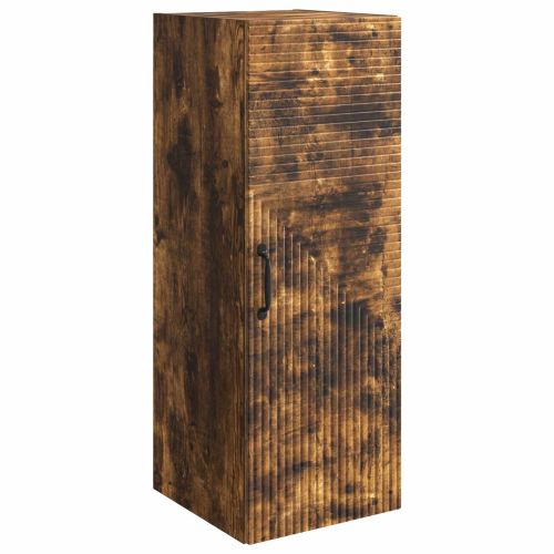 Стенно шкафче Опушен дъб 33 x 34,5 x 90 см Инженерна дървесина