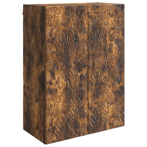 Стенно шкафче 66 x 34,5 x 90 см Инженерна дървесина Опушен дъб