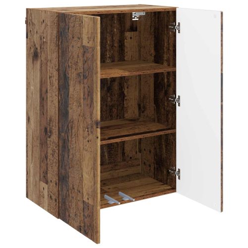 Стенно шкафче 66 x 34,5 x 90 см Инженерна дървесина Старо дърво