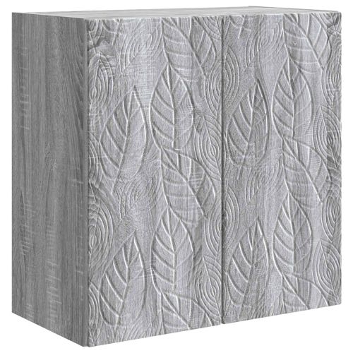 Стенно шкафче 59 x 31 x 60 см Инженерна дървесина Сив Сонома