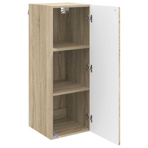 Стенно шкафче 33 x 34,5 x 90 см Инженерна дървесина Дъб сонома