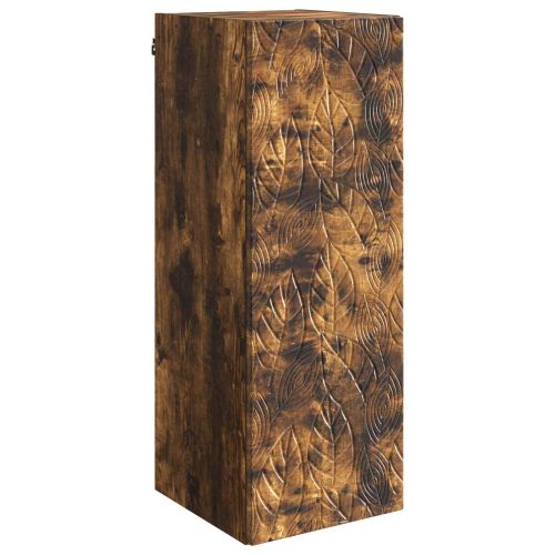 Стенно шкафче 33 x 34,5 x 90 см Инженерна дървесина Опушен дъб